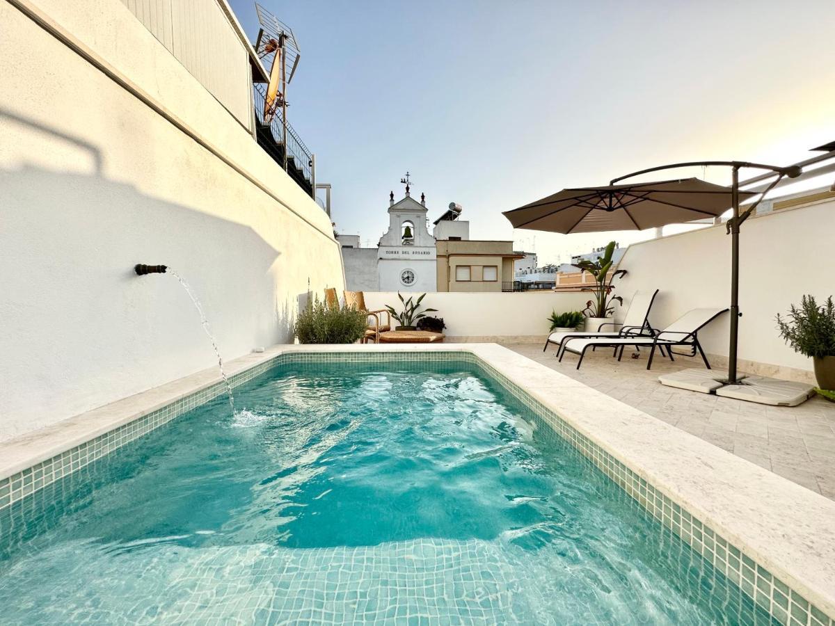 Apartamento Duplex Con Piscina Privada En Terraza Alcala de Guadaira Bagian luar foto