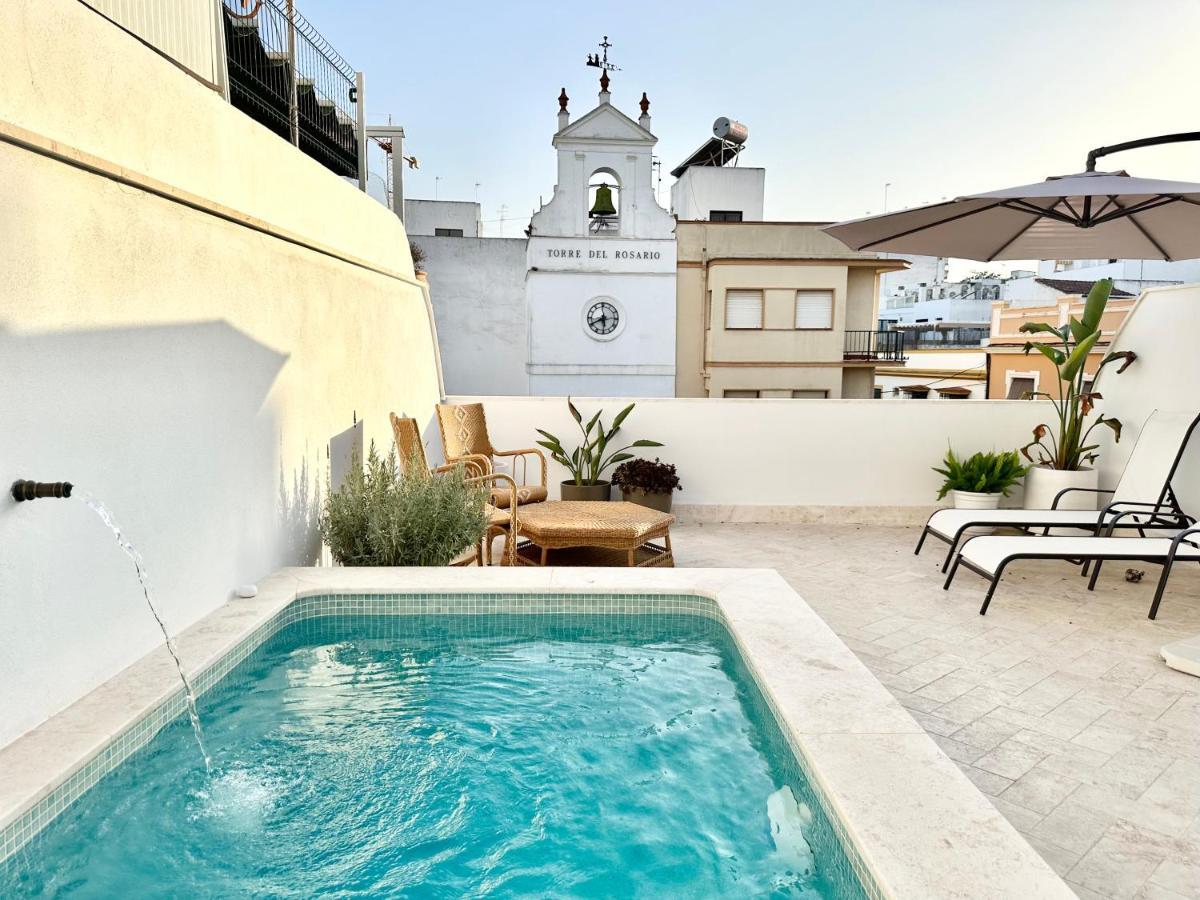 Apartamento Duplex Con Piscina Privada En Terraza Alcala de Guadaira Bagian luar foto