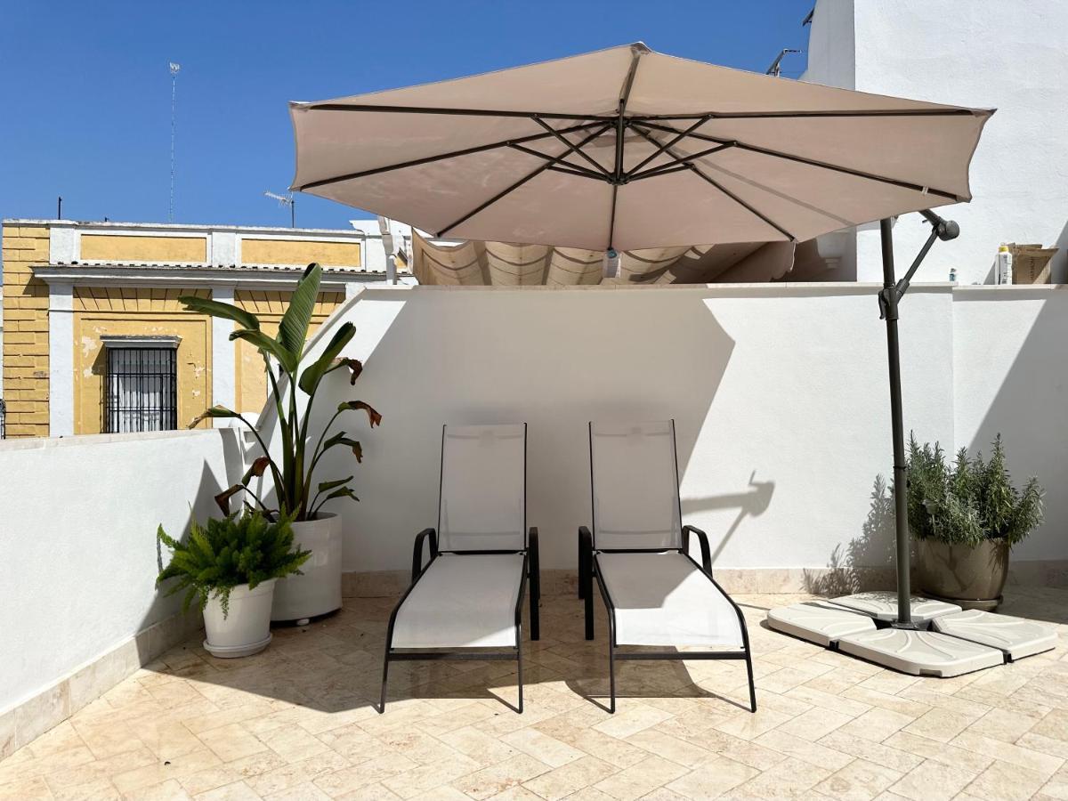 Apartamento Duplex Con Piscina Privada En Terraza Alcala de Guadaira Bagian luar foto